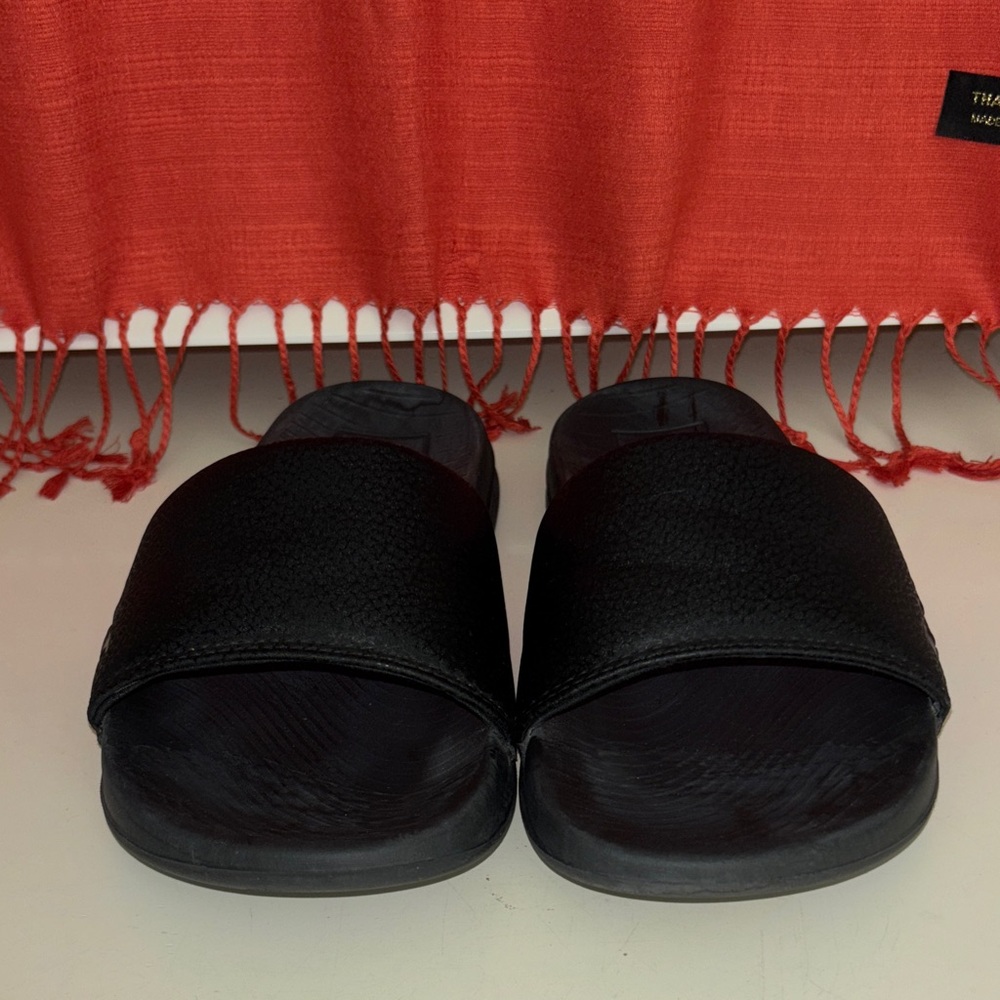 Reef Black Slide Sandals